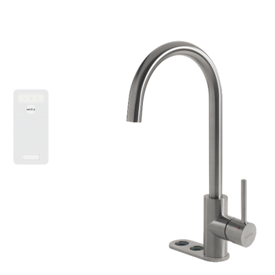 Selsiuz Cool-Rond Inox 3-in-1 kokendwaterkraan