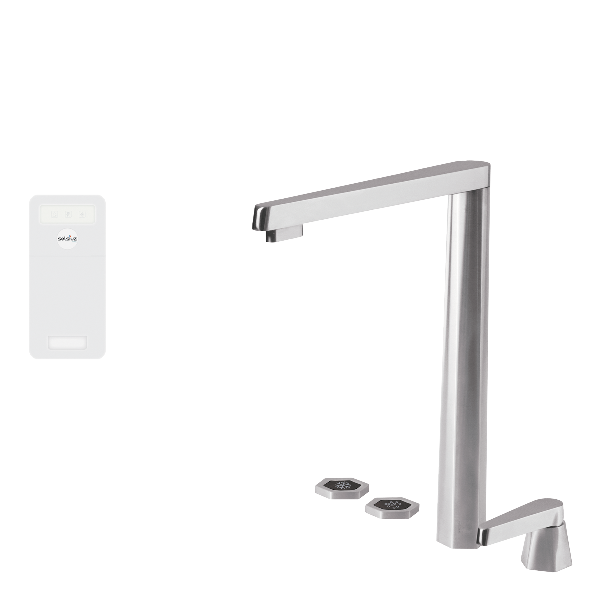 Selsiuz Osiris Hexagon 4-in-1 Inox designerkraan