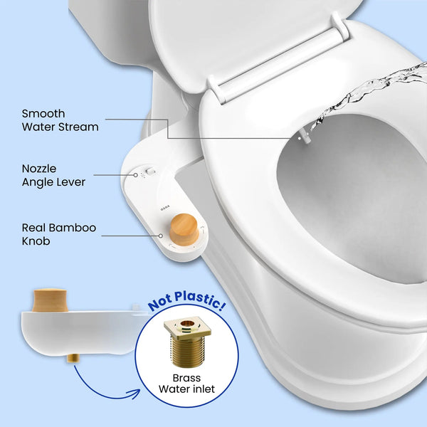 VOVO Basic 9 - Mechanische Bidet-toiletbril (zonder stroom) - afbeelding 2