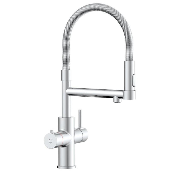 HOWAT | 3-in-1 | Kokend Waterkraan | Flexibele Uitloop | Gun Metal | Chroom | RVS | Zwart - afbeelding 3