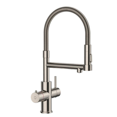 HOWAT | 3-in-1 | Kokend Waterkraan | Flexibele Uitloop | Gun Metal | Chroom | RVS | Zwart - afbeelding 2