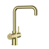 HOWAT | 3-in-1 | Kokend Waterkraan | Haakse Uitloop | Gun Metal | Zwart | RVS | Goud - afbeelding 1