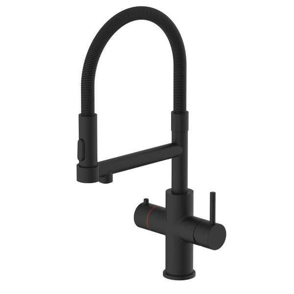 Howat | Kokend Waterkraan | 3-in-1 | Flexibele uitloop | Zwart - afbeelding 2