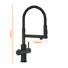 Howat | Kokend Waterkraan | 3-in-1 | Flexibele uitloop | Zwart - afbeelding 3