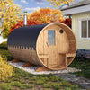 Baltresto Barrel-sauna 4m met kleedruimte & buitenbank (4 personen) - afbeelding 2