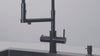 HOWAT | 3-in-1 | Kokend Waterkraan | Flexibele Uitloop | Gun Metal | Chroom | RVS | Zwart